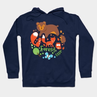 I love forest animals! Cute Forest Shirts & Gifts for Nature Lovers Hoodie